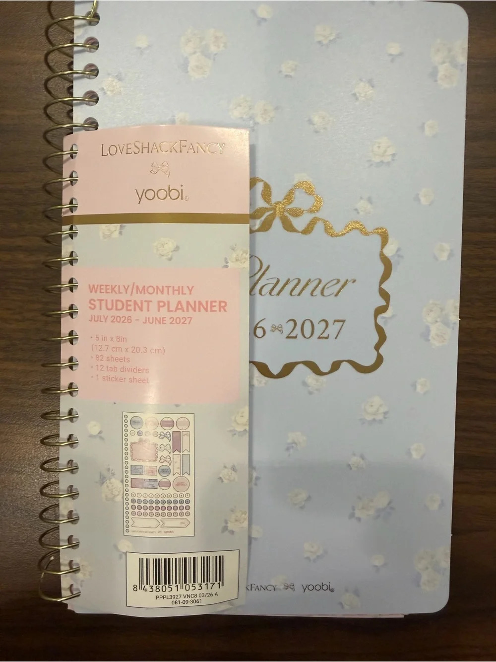 LoveShackFancy spiral bound